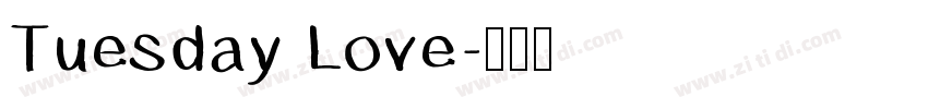 Tuesday Love字体转换